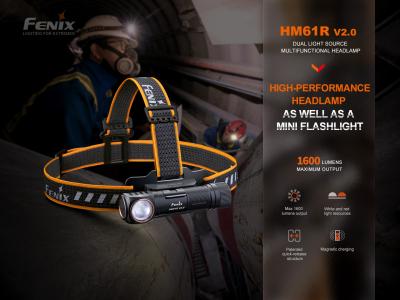 Fenix HM61R v2.0 1600 Lumen Şarjlı Kafa Feneri