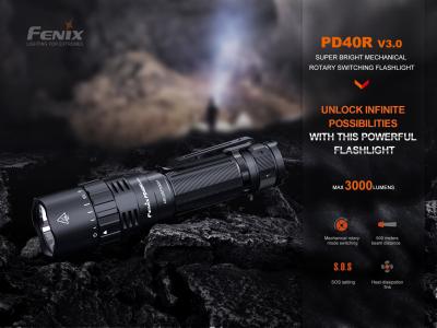 Fenix PD40R v3.0 El Feneri 3000 Lümen Şarjlı El Feneri