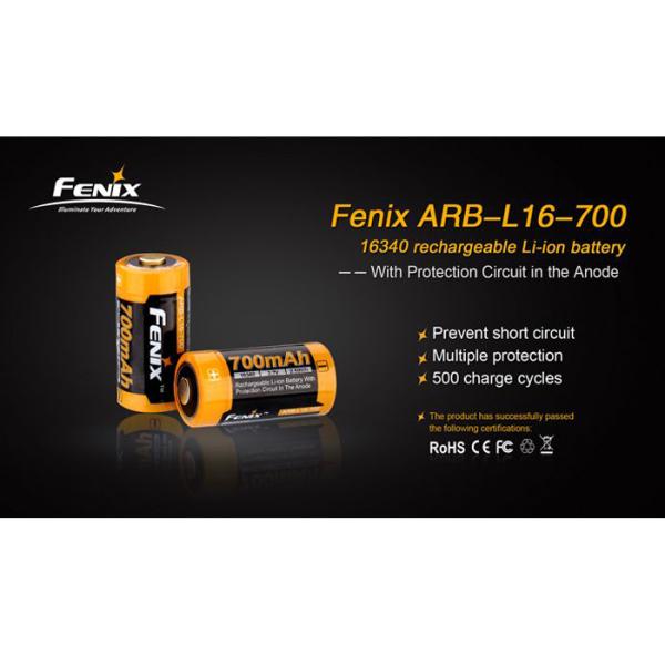 Fenix ARB-L16 700 Şarjlı Pil  (16340)