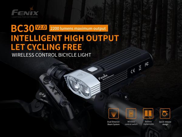 Fenix BC30 v2.0 Wireless Kumandalı 2200 Lumen Bisiklet Feneri