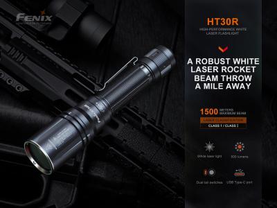 Fenix HT30R Şarjlı El Feneri 1500 Mt. Beyaz Lazer