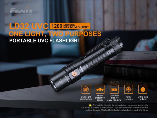 Fenix LD32 UVC 1200 Lumen Şarjlı El Feneri