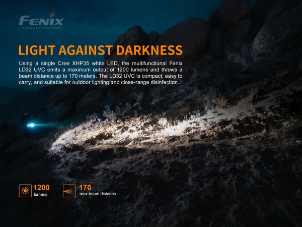 Fenix LD32 UVC 1200 Lumen Şarjlı El Feneri
