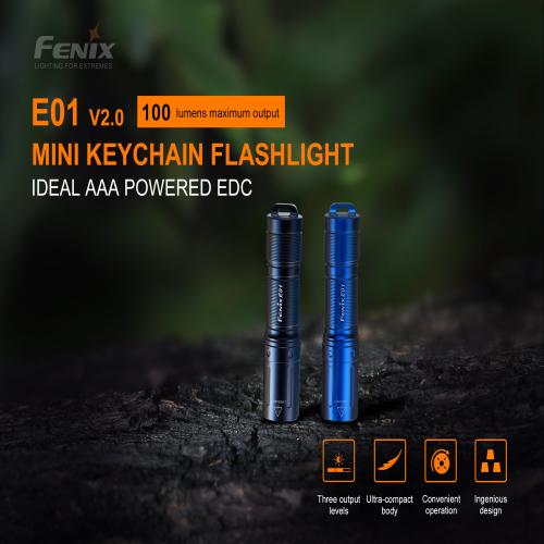 Fenix E01 V2.0 100 Lumen Mini Fener