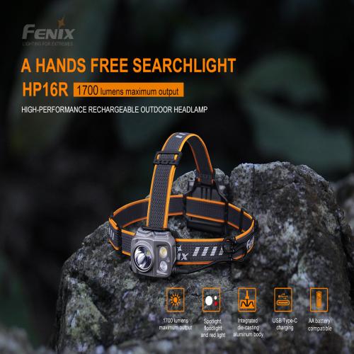 Fenix HP16R 1700 Lumen Şarjlı Kafa Feneri