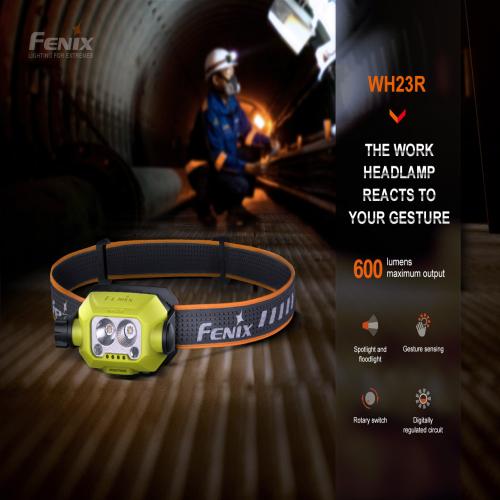 Fenix WH23R 600 Lumen Hareket Sensörlü Şarjlı Kafa Feneri
